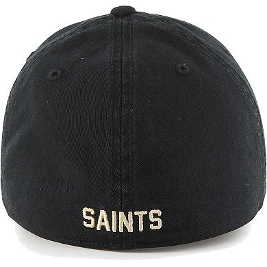 Men's '47 Black New Orleans Saints Gridiron Classics Franchise Legacy Fitted Hat