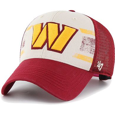 Men's '47 Cream Washington Commanders Breakout MVP Trucker Adjustable Hat