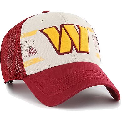 Men's '47 Cream Washington Commanders Breakout MVP Trucker Adjustable Hat