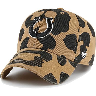 Women's '47  Tan Indianapolis Colts Rosette Clean Up Adjustable Hat