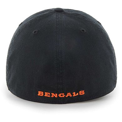 Men's '47 Black Cincinnati Bengals Franchise Logo Adjustable Hat