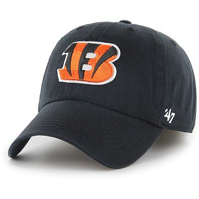 Men's '47 Black Cincinnati Bengals Franchise Logo Adjustable Hat