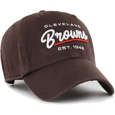 Women's '47 Brown Cleveland Browns Sidney Clean Up Adjustable Hat
