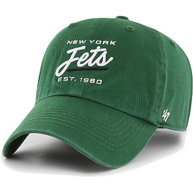 Women's '47 Green New York Jets Sidney Clean Up Adjustable Hat