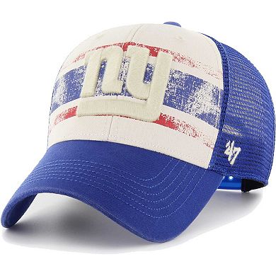 Men's '47 Cream New York Giants Breakout MVP Trucker Adjustable Hat