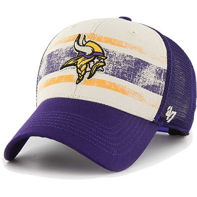 Men's '47 Cream Minnesota Vikings Breakout MVP Trucker Adjustable Hat