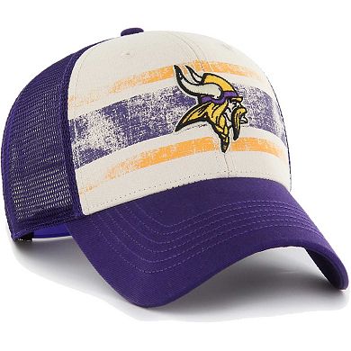 Men's '47 Cream Minnesota Vikings Breakout MVP Trucker Adjustable Hat