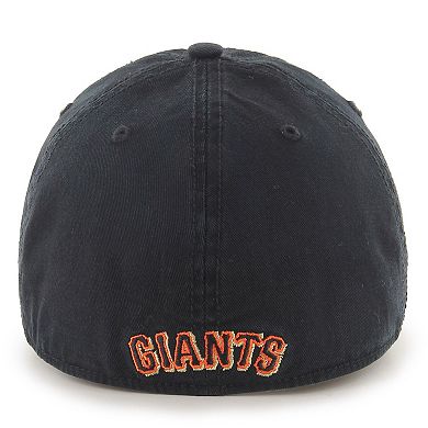 Men's '47 Black San Francisco Giants Franchise Logo Fitted Hat