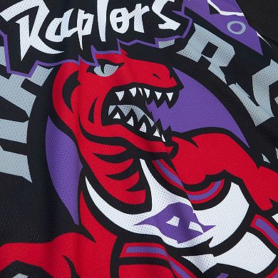 Men's Mitchell & Ness  Purple Toronto Raptors Jumbotron 3.0 Mesh V-Neck T-Shirt