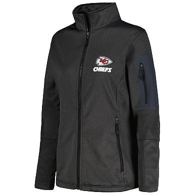 Women's Dunbrooke  Heather Black Kansas City Chiefs Freestyle Teflon Shield Full-Zip Jacket