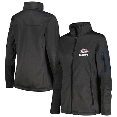 Women's Dunbrooke  Heather Black Kansas City Chiefs Freestyle Teflon Shield Full-Zip Jacket