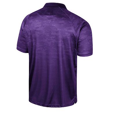 Men's Colosseum Purple Washington Huskies Honeycomb Raglan Polo