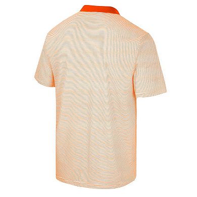 Men's Colosseum White Syracuse Orange Print Stripe Polo