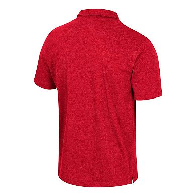 Men's Colosseum  Red Utah Utes No Problemo Polo