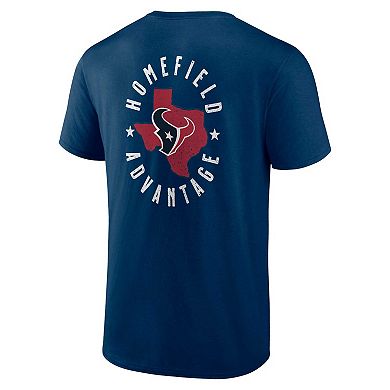 Men's Profile  Navy Houston Texans Big & Tall Two-Sided T-Shirt