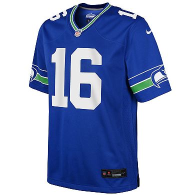 Youth Nike Tyler Lockett Royal Seattle Seahawks Throwback Player Game Jersey