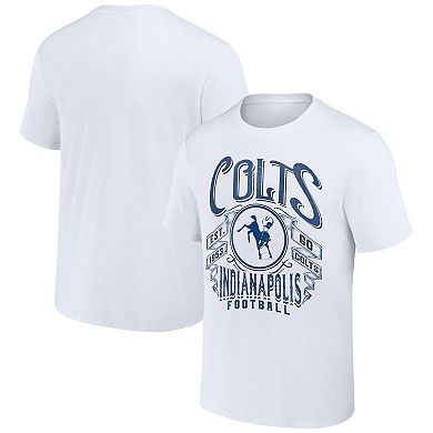 Men's NFL x Darius Rucker Collection by Fanatics White Indianapolis Colts Vintage Football T-Shirt