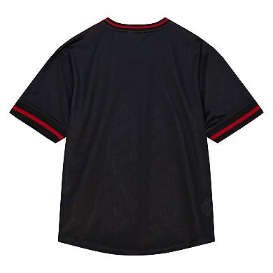 Men's Mitchell & Ness  Red Chicago Bulls Jumbotron 3.0 Mesh V-Neck T-Shirt