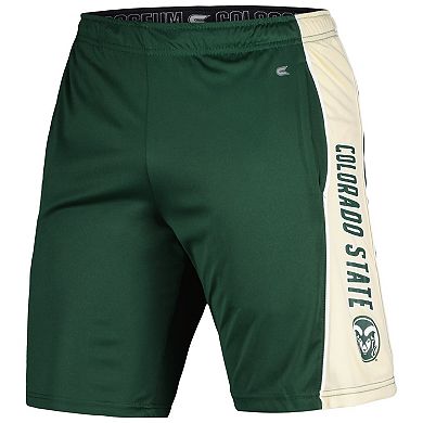 Men's Colosseum Green Colorado State Rams Panel Shorts