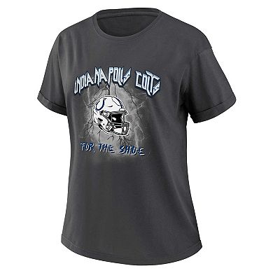Women's WEAR by Erin Andrews Charcoal Indianapolis Colts Boyfriend T-Shirt
