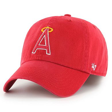 Men's '47 Red Los Angeles Angels Cooperstown Collection Franchise Fitted Hat