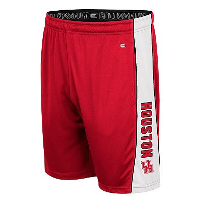 Men's Colosseum Red Houston Cougars Panel Shorts