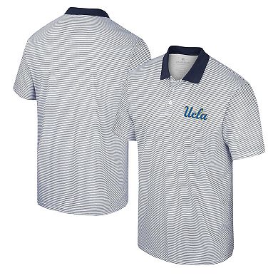 Men's Colosseum White UCLA Bruins Print Stripe Polo