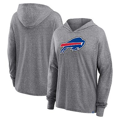 Women's Fanatics Branded Heather Gray Buffalo Bills Cozy Primary Pullover Hoodie