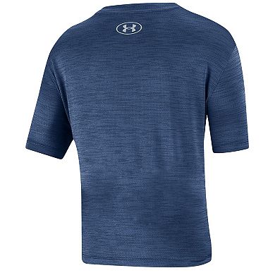 Youth Under Armour Heather Navy Navy Midshipmen Vent Tech Mesh T-Shirt