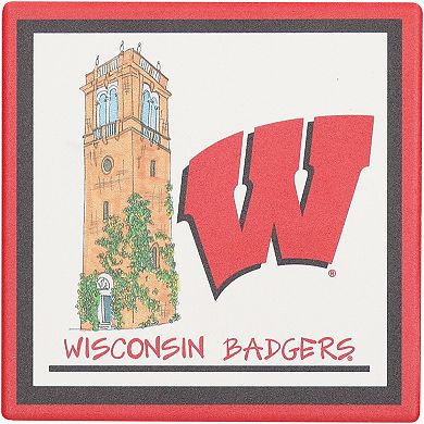 Wisconsin Badgers Four-Pack Coaster Set