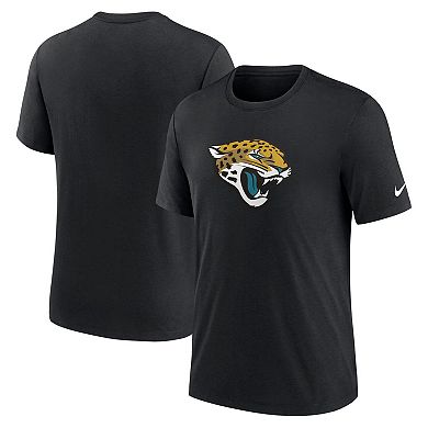 Men's Nike Black Jacksonville Jaguars Rewind Logo Tri-Blend T-Shirt