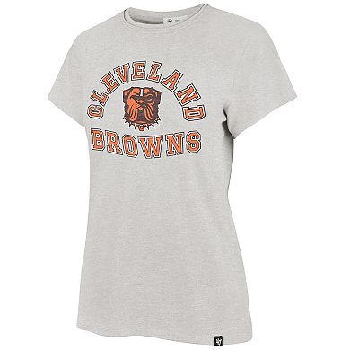 Women's '47 Heather Gray Cleveland Browns Frankie T-Shirt