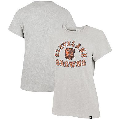 Women's '47 Heather Gray Cleveland Browns Frankie T-Shirt