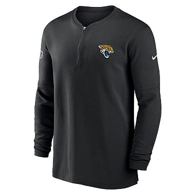 Men's Nike  Black Jacksonville Jaguars 2023 Sideline Performance Long Sleeve Quarter-Zip Top