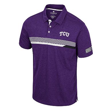 Men's Colosseum  Purple TCU Horned Frogs No Problemo Polo