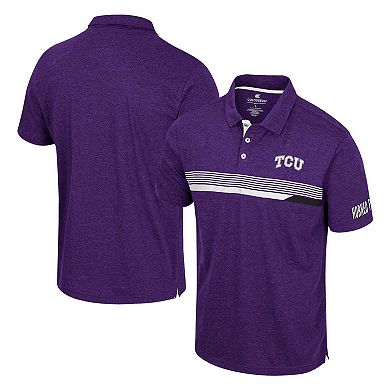 Men's Colosseum  Purple TCU Horned Frogs No Problemo Polo