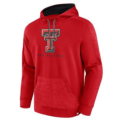 Men's Fanatics Branded Red Texas Tech Red Raiders Defender Pullover Hoodie