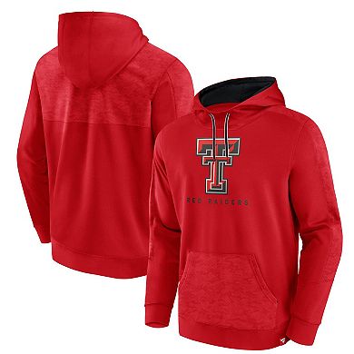 Men's Fanatics Branded Red Texas Tech Red Raiders Defender Pullover Hoodie