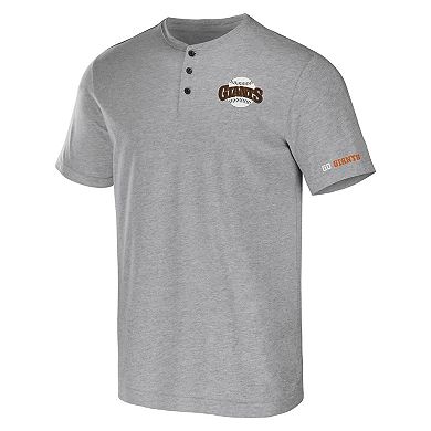 Men's Darius Rucker Collection by Fanatics Heather Gray San Francisco Giants Henley T-Shirt