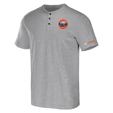 Men's Darius Rucker Collection by Fanatics Heather Gray Houston Astros Henley T-Shirt