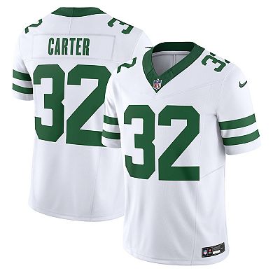 Men's Nike Michael Carter White New York Jets Legacy Vapor F.U.S.E. Limited Jersey