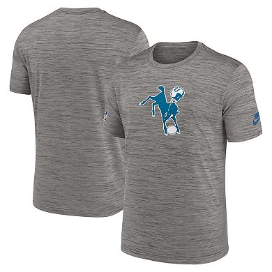 Men's Nike  Heather Charcoal Indianapolis Colts Indiana Nights Alternate Sideline Performance T-Shirt