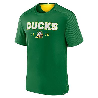 Men's Fanatics Branded  Green Oregon Ducks Defender Rush T-Shirt