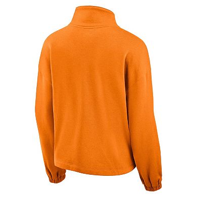 Women's Fanatics Branded Tennessee Orange Tennessee Volunteers Fleece Half-Zip Jacket