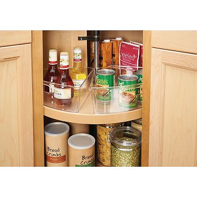 mDesign Lazy Susan Kitchen Food Storage Organizer Bin - 6 Pack