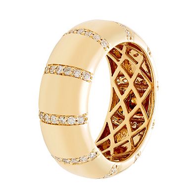 The Regal Collection 14k Gold 1/2 Carat IGI Certified Diamond Eternity Band
