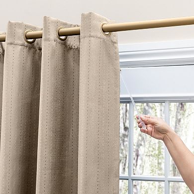 Grand Pointe Rod Pocket Patio Panel W/back Tabs & Wand Curtain