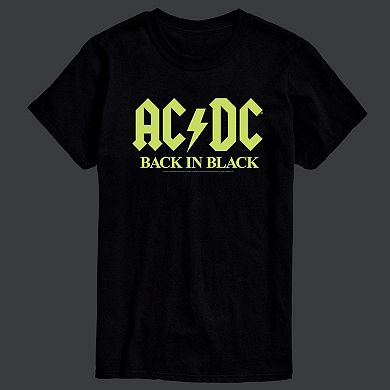 Men's ACDC Back In Black Glow Graphic Tee