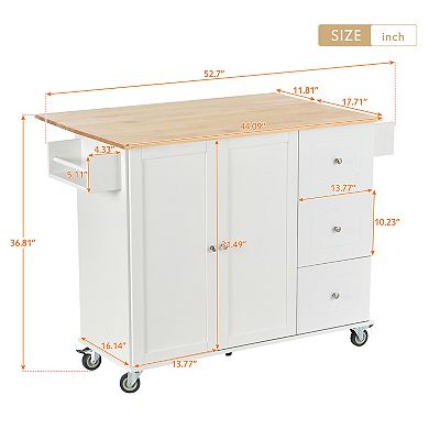 Merax Mobile Kitchen Island and Carts