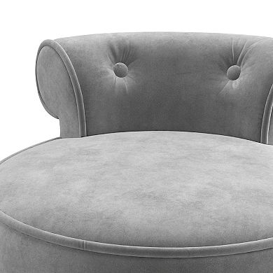 Hillsdale Furniture Lena Wood & Upholstered Vanity Stool